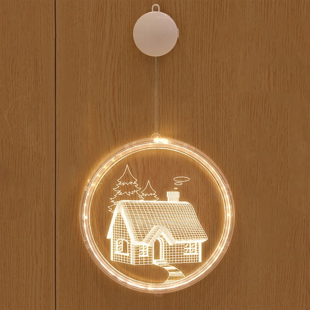 XWSHYW Decoraciones Navideñas Cadena de Luces Led Decorativas Navideñas con Forma de Ciervo y Batería de Acrílico