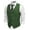 Dark Green, variant on Men's Slim Fit Tweed Suit Vest Formal Business Herringbone Waistcoat