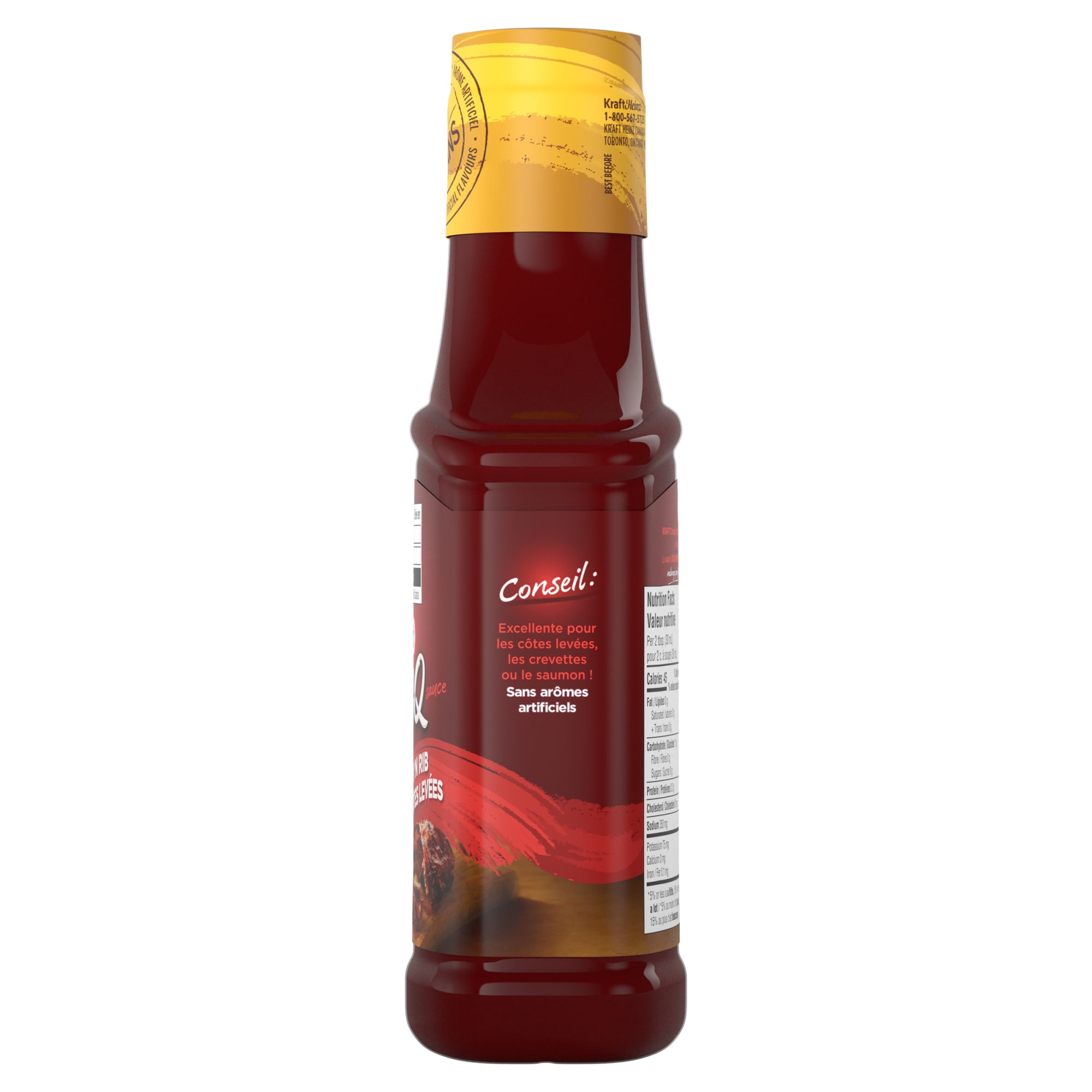 Kraft Chicken & Rib BBQ Sauce, 455 ml Bottle