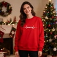 thumbnail image 6 of EchfiProm Mens Merry Sweatshirts Red No hood Crewneck Graphic Christmas Fall Xmas Shirts for Men, 6 of 9