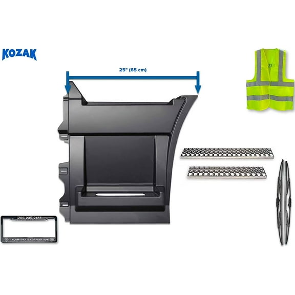 KOZAK Compatible with VNL 2004-2017 Rear Step Side Fairing Panel Left Side 25" (65 cm) with steps