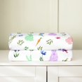 thumbnail image 2 of Erosebridal Happy Easter Flannel Blanket 40x50,Rabbit Butterfly Flower Sherpa Throw,Animal Decor, 2 of 5