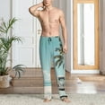 thumbnail image 2 of Mens Pajama Pants, Vintage Surf Van Beach Soft Sleep & Lounge Pants for Men, Cuteness Casual PJ Bottoms Pants with Pockets, 2 of 7