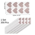 thumbnail image 3 of Unique Bargains 300Pcs Surprise Wedding Scratch Stickers 1.1" x 0.98" Rose Gold Tone, 3 of 7