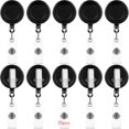 thumbnail image 2 of 25Pcs Porte-Badge Rétractable Id Badge Bobines avec Pivot Alligator Clip Porte-Badge, 2 of 6