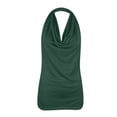 thumbnail image 1 of Qucoqpe - Camisetas de tirantes para mujer, informales, lisas, con cuello halter y espalda descubierta, básicas de verano, en liquidación, 1 of 1