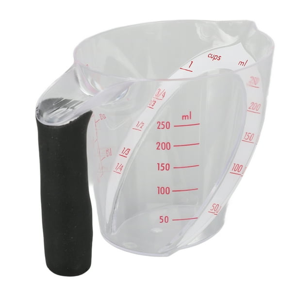Taza Medidora De Plástico, Taza Medidora Multiusos De 250 Ml, Transparente Duradera Para Cocinar