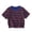 Purple, variant on Summer Boys T Shirts Striped Raglan Sleeve Round Neck Casual Tee for 2-14 Years Lightweight Breathable Cotton