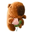 thumbnail image 1 of LLavero colgante peluche de 15 cm, capibara flor, 1 of 5
