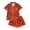 Red, variant on Girls Suit Printed Short Sleeve Cute Trendy Daily Halloween for Girls Sport Soft Kids Lovely Shorts Set