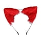 thumbnail image 3 of Diadema con orejas de animal de peluche para adultos, aro para el pelo con orejas para cosplay, tocado Rojo, 3 of 9