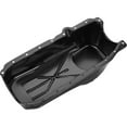 thumbnail image 4 of Speedway Motors 1986-2002 SBC Oil Pan, 4 Quart Black Steel Baffled Wet Sump Design for 305 327 350 V8 One-Piece Rear Main Seal Passenger Side Dipstick, 4 of 5
