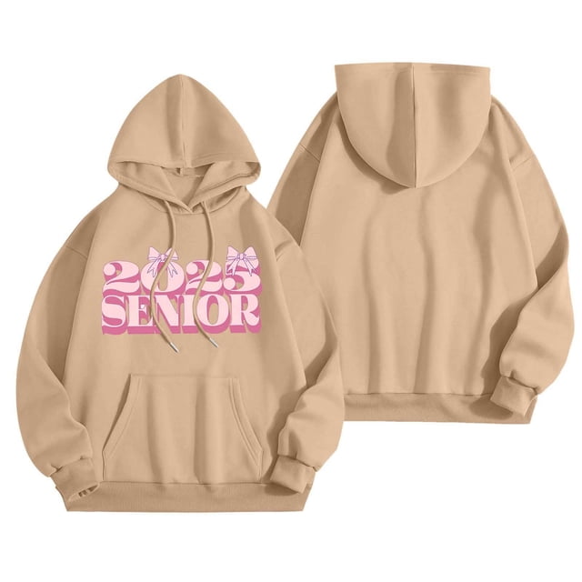 Mode Décontractée pour Femmes à Manches Longues 2025 Sweat à Capuche Imprimé Chiffres Tunique Française Grande Taille Robe Décontractée Haut Décontracté Sweat à Capuche à Fermeture à Glissière pour Femmes Hiver