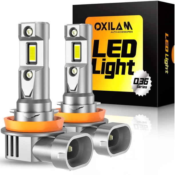 Bombilla LED OXILAM H11 H8 H9, 900% ultrabrillante, 70.000 h