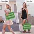 thumbnail image 6 of Large Capacity Tote Bag,Green Argyle Pattern Handbag Fashion Luxury Tote Bag,15.7"x13"x 5.1" Inches,Laptop Compatible, 6 of 6