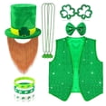 thumbnail image 1 of Liyamei Robe de Performance pour Hommes Robe de Performance de St. Patrick Marron G, 1 of 2