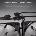 thumbnail image 3 of CORSAIR RS120 120mm PWM Computer Cooling Fan, Daisy‑Chain Connection, Low‑Noise Magnetic Dome Bearing, Black (Single Pack), 3 of 6