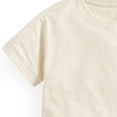 thumbnail image 3 of Babcutegg Cotton Short Sleeve Crew Neck T-Shirt with Cute Taiyaki Print, Lightweight Breathable Casual Top for Children Beige Size 9, 3 of 5