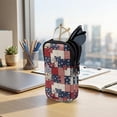thumbnail image 7 of SEANATIVE Eyeglasses Pouch Zipper Glasses Case for Men Women Anti-Scratch Lightweight Eyewear Pouch Travel Sunglasses Pouch Bag with 2 Compartments, Patriotic Butterfly Floral Patchwork Print, 7 of 7