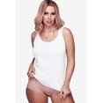thumbnail image 2 of Comfort Choice Plus Size Lace-Trimmed Stretch Cotton Camisole, 2 of 2