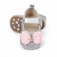 thumbnail image 4 of Yoyauz Baby Girl Mary Jane Shoes Anti Slip Rubber Sole Ballet Slippers Princess Dress Wedding Shoes Newborn Kids Shoes Toddler Shoes（0-12 Month）, 4 of 9