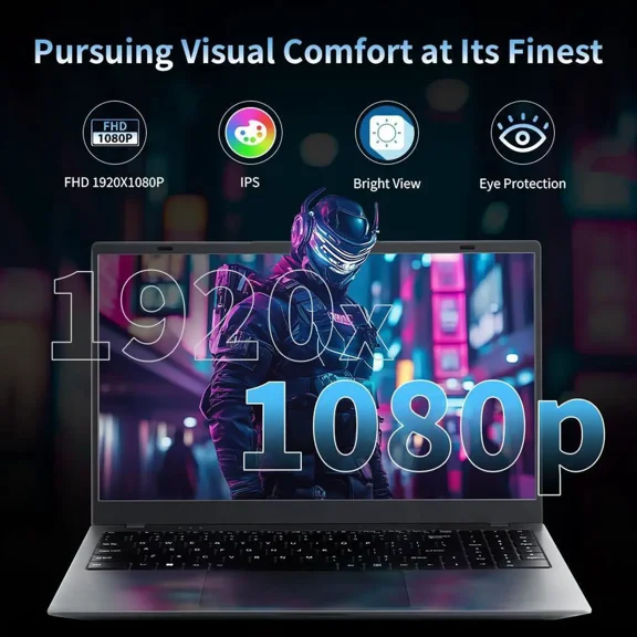 Pre-Owned Ningmei NL100P 15.6" FHD N5095 2GHz Intel UHD Graphics 16GB RAM 512GB SSD Win 11 Home Aluminum Silver