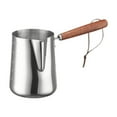 thumbnail image 2 of tamizeot Cafetière Turque Multifonctionnelle en Acier Inoxydable pour Cuisine Ménage Bar 1000 ml Argent 600 ml, 2 of 4