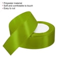 thumbnail image 3 of Unique Bargains 1.5 Inch Wide 24 Yards Satin Ribbon, Double Face Solid Crafts Roll for Party Home DIY Wrapping Decoration, Grass Green, 3 of 6