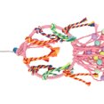 thumbnail image 4 of Bird Swing Toy Colorful Boredom Relief Chewing Parrot Rope Perch with Chain Hook for Parakeets Lovebirds, 4 of 8