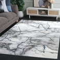 thumbnail image 2 of SAFAVIEH Craft Paul Abstract Area Rug, Ivory Grey/Blue, 4' x 4' Square, 2 of 12