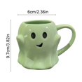 thumbnail image 3 of Gecau Halloween Themed Ghost Shape Mug Weird Drinking Cup Ceramic Ideal Decor for Halloween Party Home Must Have Gift 450ml, 3 of 6