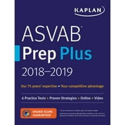 ASVAB Prep Plus 2018-2019 : 6 Practice Tests + Proven Strategies + Online + Video, Used [Paperback]