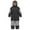 Black, variant on XIMIN Snow Suit for Girls One Piece Snowsuit Waterproof Insulated Waterproof Winter Overalls Snowboarding Ski Suits Coats Jumpsuits Outdoor Snowsuit