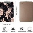 thumbnail image 2 of Clipboard Decorative Office School Hardboard Wood Nursing Clip Board and Pull for Standard A4 Letter Size 12.6" x 8.7",Floral Design, 2 of 6