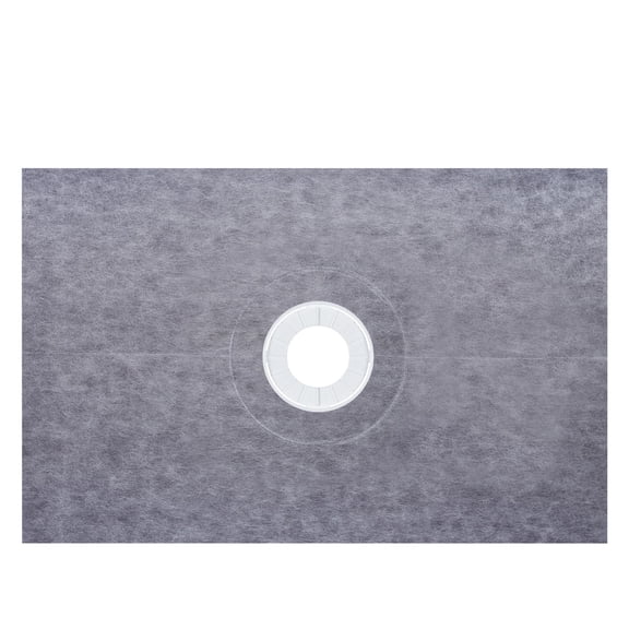 38"x 60"Shower Pan Curb Kit with Waterproof Membrane,Includes ABS Drain Flange,Stainless Steel Grate,Leveling Sticks&Trowel for DIY Shower Base Installation
