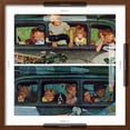 thumbnail image 5 of Art.com Outing or Coming and Going, August 30,1947 Giclee Print by Norman Rockwell, Brown Frame Wall Art, 21" x 21", 5 of 5