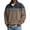 Khaki collared sweatshirt men, variant on DIOAZUD Waffle T Shirts Men Long Sleeve Knit Henley Neck Pullover Tops Color Block Button Up Shirt Big and Tall Casual Sweatshirt XXXL