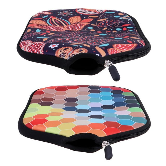 2pcs Neoprene Waterproof Pickleball Paddle Cover Storage Protective Case Carrier Bag Sleeves Zipper Holder Racket Protector kusrkot none
