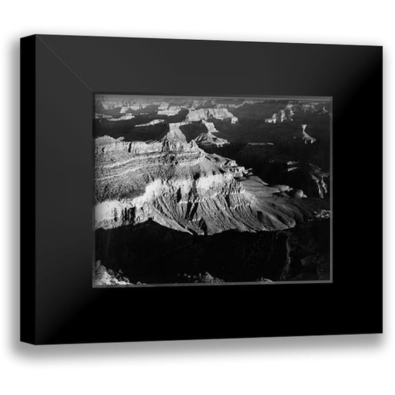 Adams, Ansel 14x12 Black Modern Framed Museum Art Print Titled - Grand Canyon National Park, Arizona - National Parks and Monuments, 1940