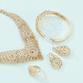 thumbnail image 5 of Teissuly Ladies Fashion Jewelry Set 5 Piece Accessories Gold Jewelry, 5 of 9