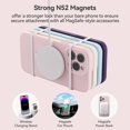 thumbnail image 3 of for iPhone 14 Pro Max Case Liquid Silicone Magsafe Magnetic Stand with Screen Protector Full Protection Slim Shockproof Protective Case Cover 6.7 Inch - Pink, 3 of 6