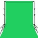 thumbnail image 2 of Fondo fotográfico de retrato de 118 x 39 pulgadas con bolsillo para varilla, lavable a máquina. Verde, 2 of 9