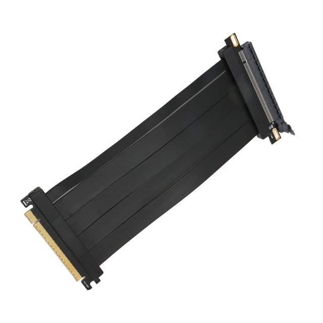 PCIE 4.0 X16 Riser Cable Accessory, Gold Plated Pin GPU PCIE 4.0 X16 Flat Line 180 Degree Stable Connection 20cm 30 AWG for RTX3090 RTX3080 RTX3070