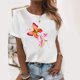 thumbnail image 1 of Puntoco - Camiseta holgada de manga corta con cuello redondo y estampado de moda para mujer Puntoco Puntoco-1752, 1 of 8