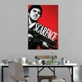 thumbnail image 3 of Al Pacino Scarface Movie Wall Art Poster Scroll Canvas Painting Picture Living Room Decor Home 24x36inch(60x90cm), 3 of 6