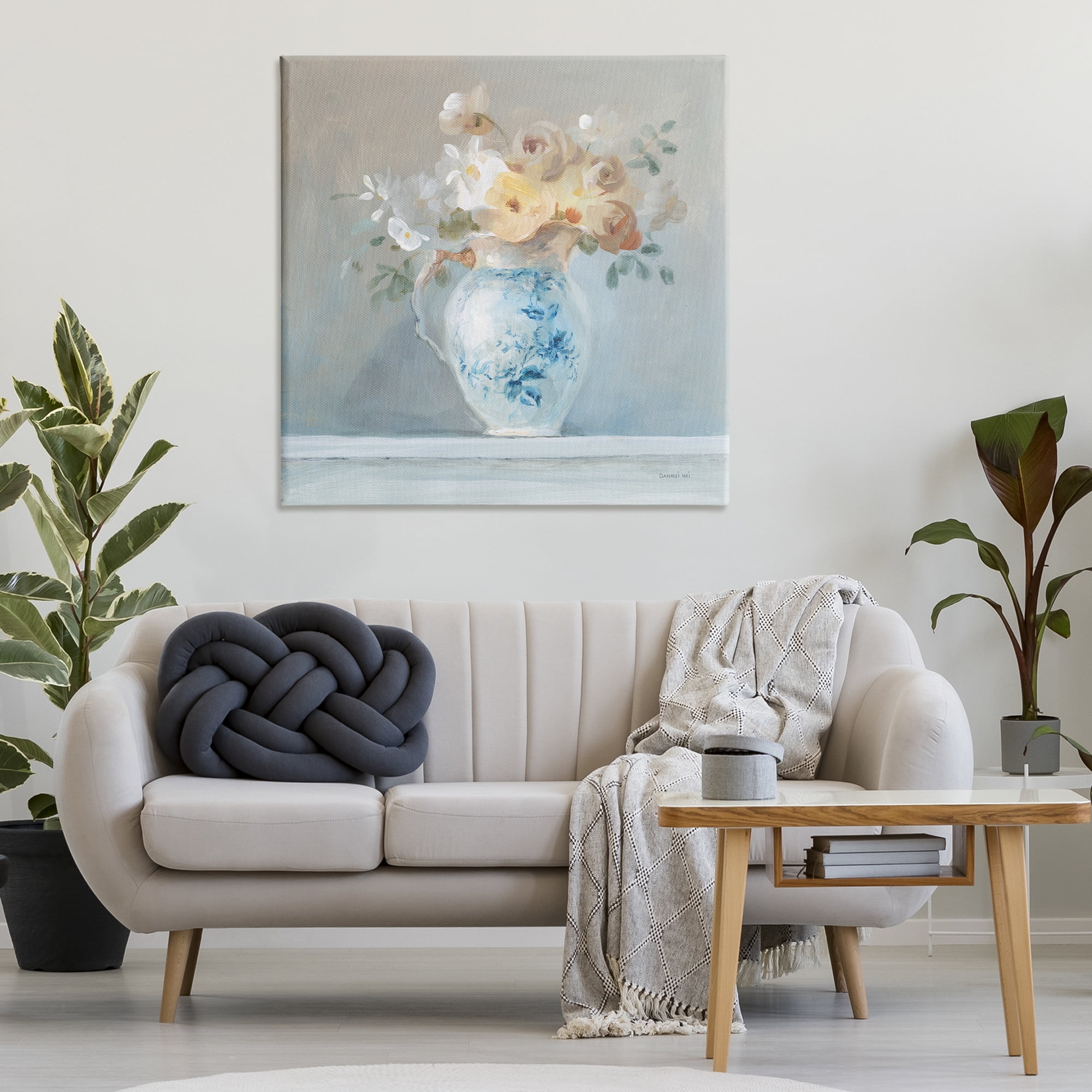 Stupell Industries Heirloom Flower Bouquet Botanical & Floral Painting Gallery Wrapped Canvas Art Print Wall Art, 36 x 36