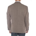 thumbnail image 2 of LN LUCIANO NATAZZI Mens Two Button 160'S Wool Blazer Ticket Pocket Suit Jacket Light Brown, 2 of 5