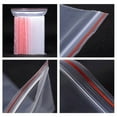 thumbnail image 2 of CHOK 100Pcs Transparent Zipper Bags Clear Sealable Bags For Factory 11x16cm, 2 of 8
