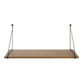thumbnail image 4 of Kate and Laurel Vista 38"W Wall-Mounted Student Desk, Rustic Brown, 4 of 9