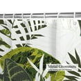 thumbnail image 3 of Pbobriich Tropical Leaves Shower Curtain, Green Palm Leaves Waterproof Fabric Bathroom Curtain,72x72 in, 3 of 6